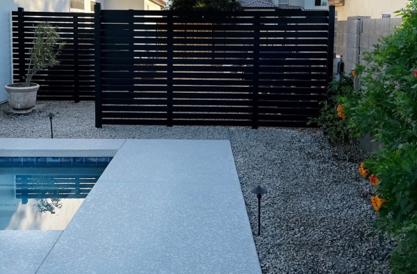 brise vue piscine jardin