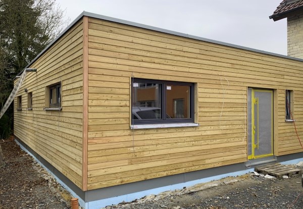 pose de bardage en bois